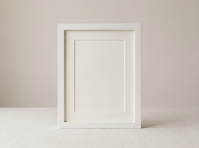 Minimalist White Frame